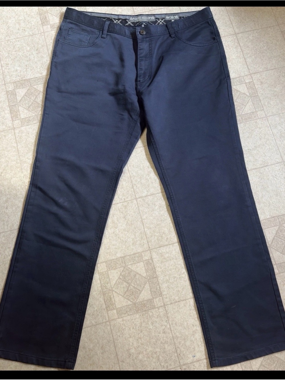 Enzo Denim Alpha-5 Men’s Denim Size 38/30 Straight Silhouette Jeans 100% Cotton